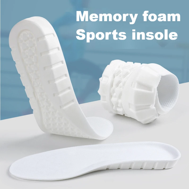 New Sport Insoles Memory Foam Insoles For Shoes Sole Deodorant Breathable Cushion Running Pad For Feet Orthopedic Insole