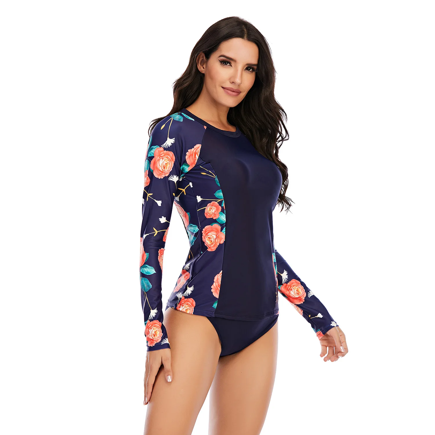 

surfsuit sunscreen swimsuit Waist Bikini Swimwear Push Up Bikini Set Biquini Summer Beach banador traje de bano Maillot de bain