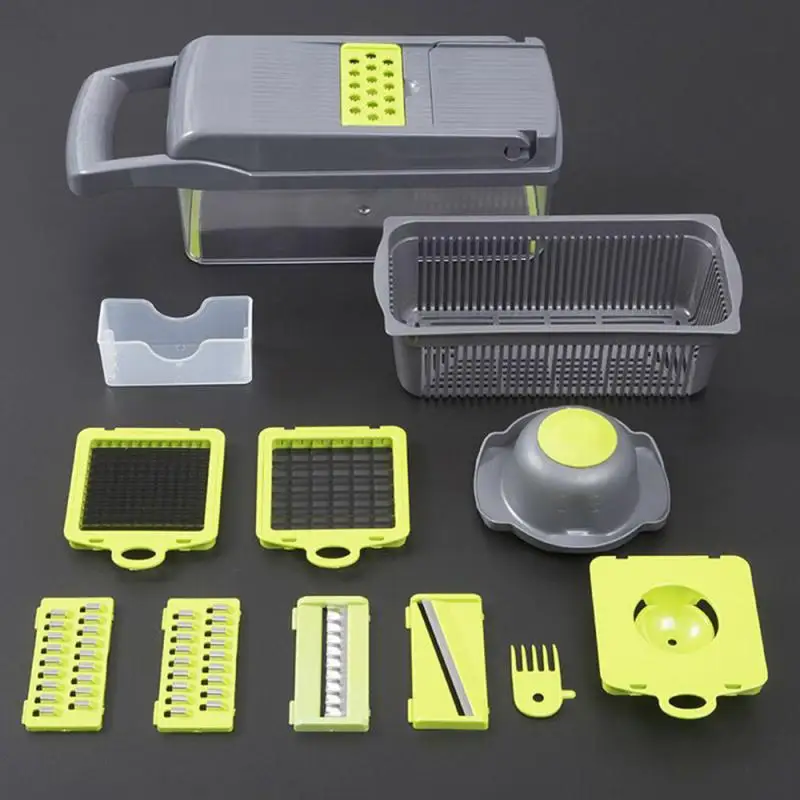 

Vegetable Fruit Slicer Grater Cutter Peeler Multifunctional Potato Peeler Carrot Grater Drain Basket Kitchen Tool Easy Cleaning
