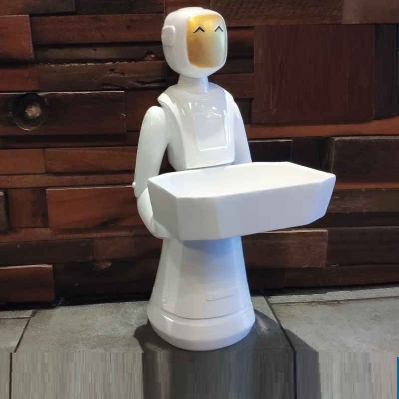 

Nordic Creative Robot Storage Decoration Entryway Living Room Study Personality Practical Multifunction Statue Art&Craft X4440