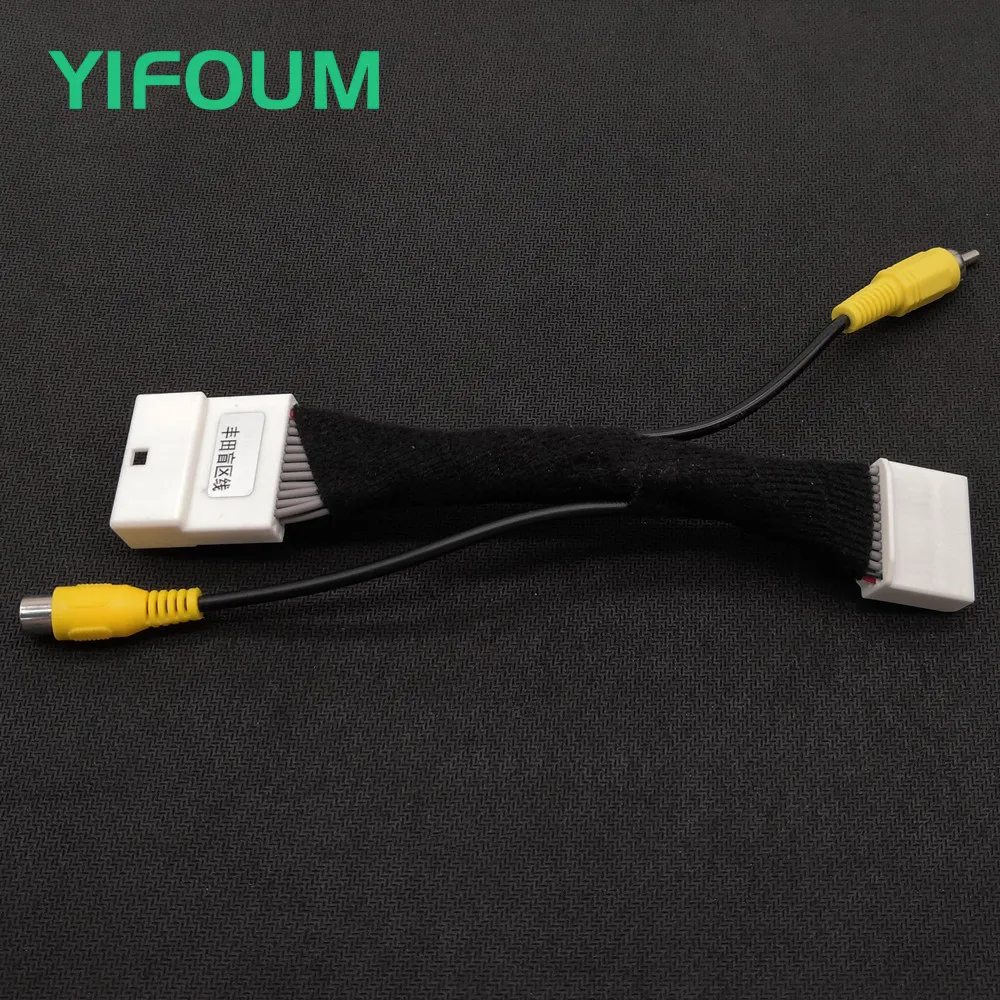 Оригинальный видео переключатель yifom 24Pin Кабель адаптер RCA для камеры заднего