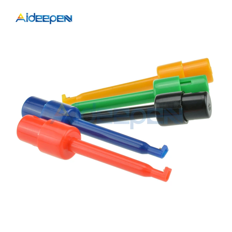 Набор электронных щупов 10 шт./лот проводной мини-мультиметр с крючком для