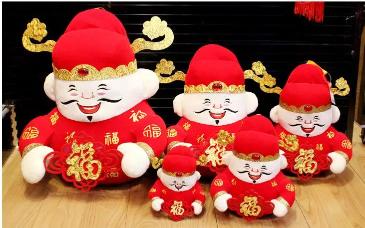 party favor Spring festive mascot ornament wedding photo props Peach orange Fortuna Doll Chinese New Year Decoration house gift | Дом и сад