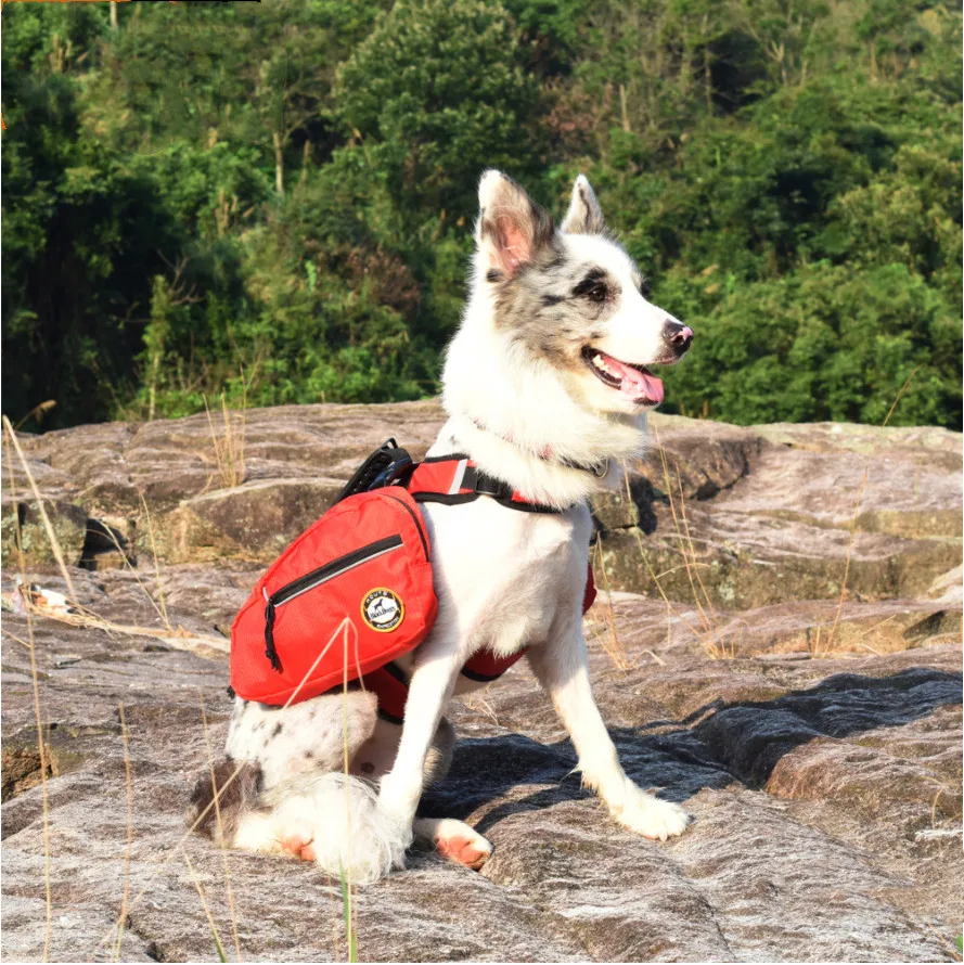 

Backpack for Dogs Accessories Saddlebag Back Pack Harness Hiking Pack Wear Camping Travel Outdoor Vest Harness Lightweight