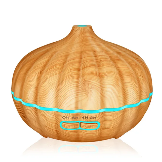 

550ml Ultrasonic Aromatherapy Diffuser fragrance Humidifier Wood Grain Ultrasonic Humidifier for Office Home Bedroom Living Room