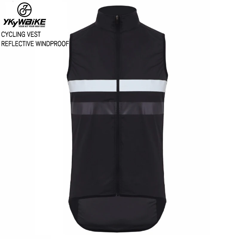 

YKYWBIKE Cycling Vest Reflective Windproof Ciclismo Sleeveless Bike Bicycle Undershirt Jersey Windproof Cycling Clothing Gilet