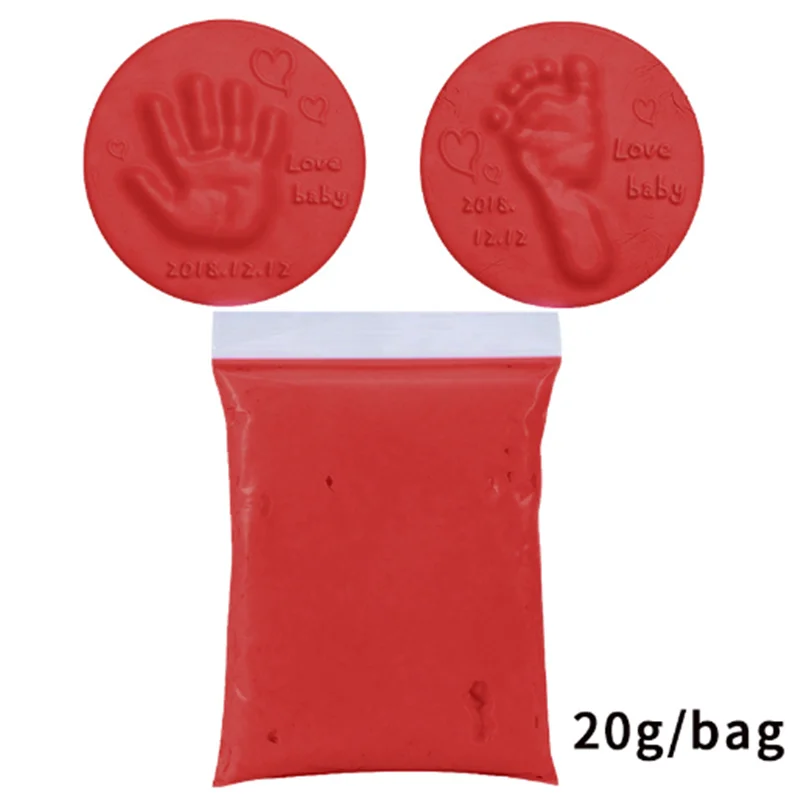 20 г штемпельная подушечка мягкая глина Материал DIY Handprint след новорожденного