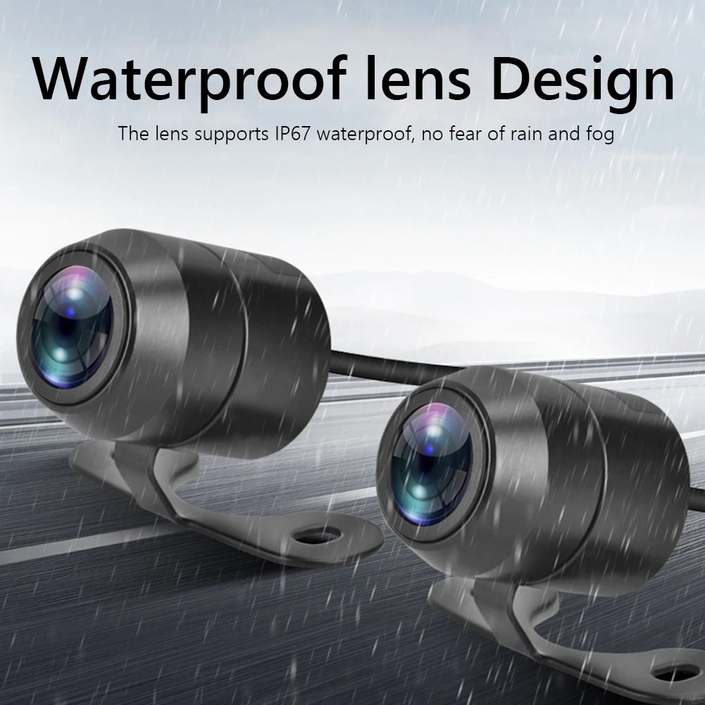 

1080P Motorcycle DVR System Front Rear Lens Motorbike Dash Cam Recorder Bike Dash Cam Front Rear with Wired Remote