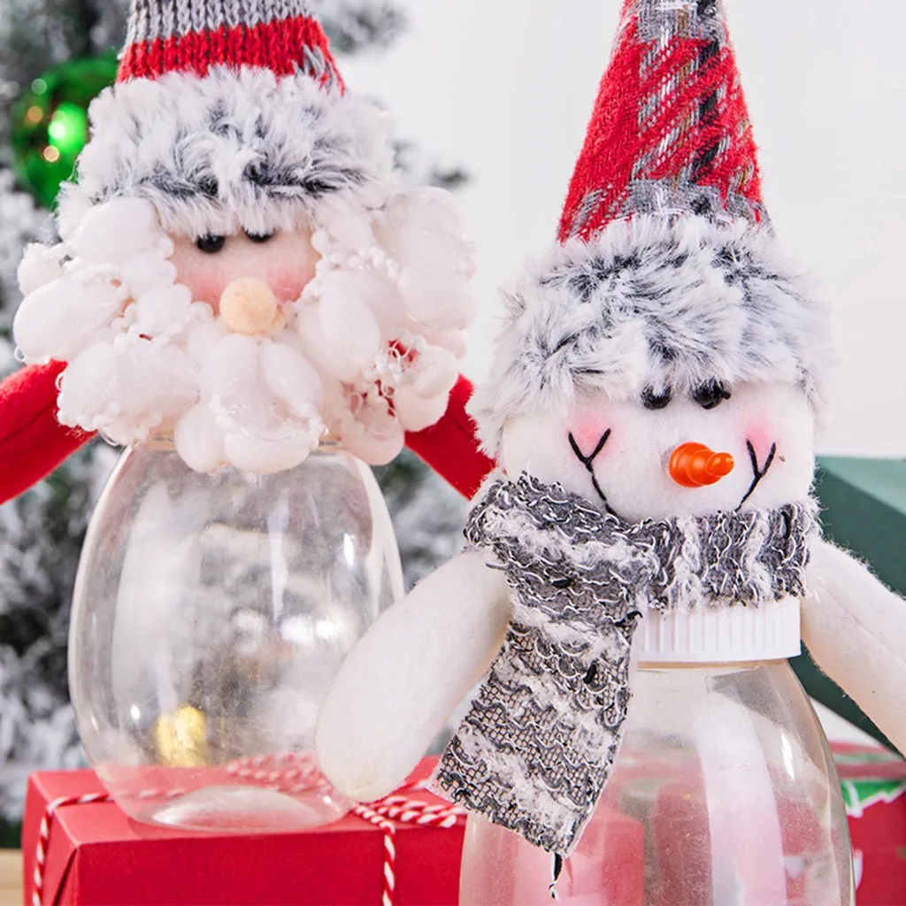 cocina organizer Cute Christmas Candy Storage Can Decor For Home Gift Biscuits Food Jar makeup organizador |