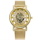 2019 роскошные часы-скелетоны мужские женские наручные часы Homme 2019 золотые наручные часы мужские из стальной сетки мужские см. reloj mujer