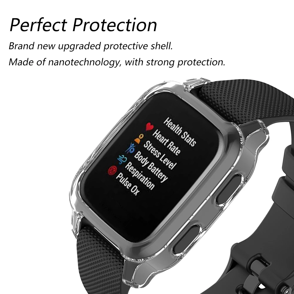 Мягкий защитный чехол для Garmin Venu SQ высокого качества из TPU, тонкий бампер Sq Smartwatch.