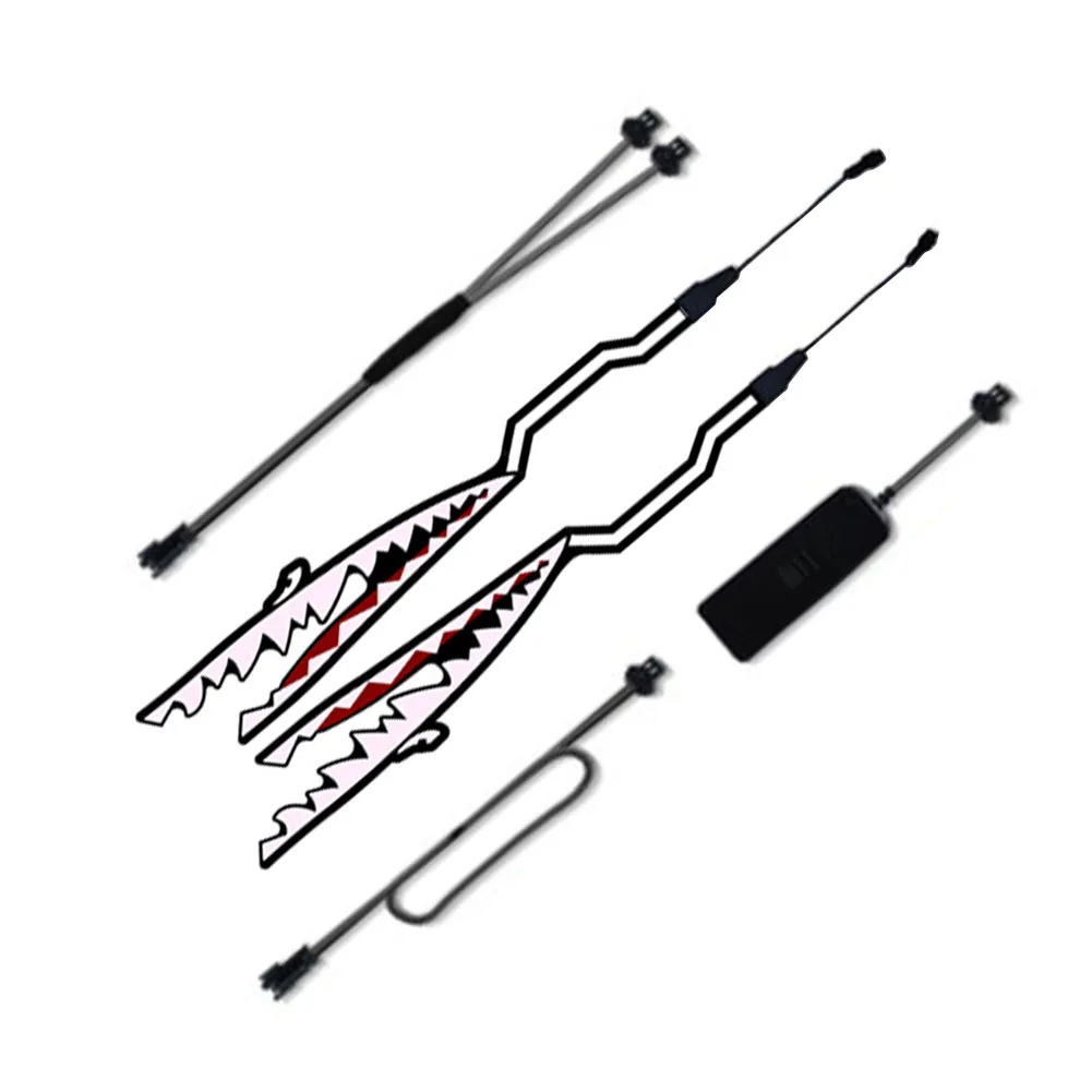 Мотоцикл Бар сигнальный симпатичный стикер светодиодный свет безопасности ПВХ