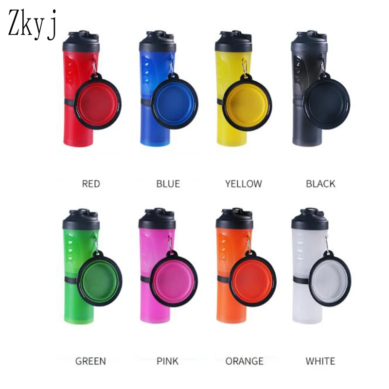 

ZKYJ Detachable Pet And Food Dual-Purpose Cup Pet Feeding Outdoor Travel Water Cup Portable Folding Bowl Dual-Use Water Cup
