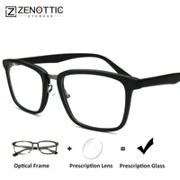 zenottic acetate prescription glasses men fashion square optical myopia reading eyewear anti blue light photochromic eyeglasses
