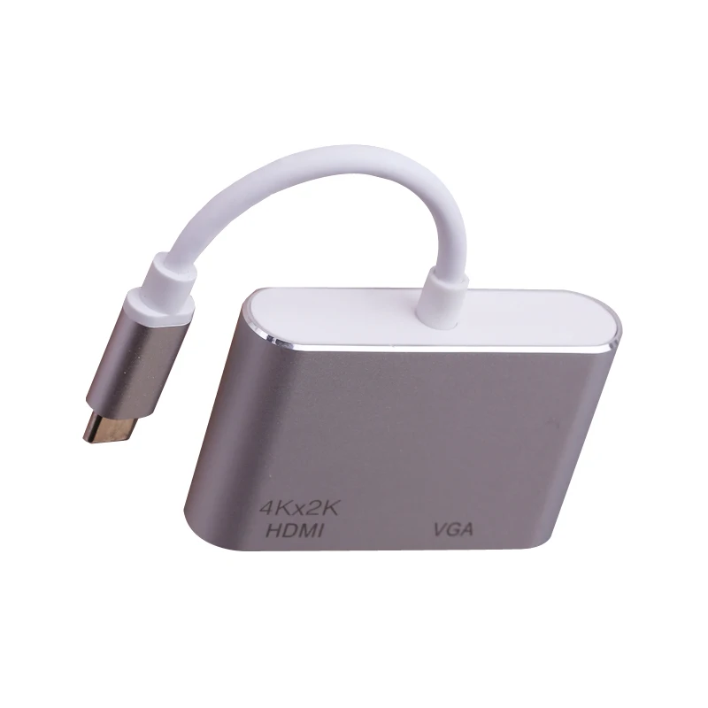 Адаптер 4K USB C HDMI VGA Тип к ТВ видео конвертер для Macbook Samsung Galaxy S9/S8/Note 9 Huawei Mate 10 P20 Pro LG