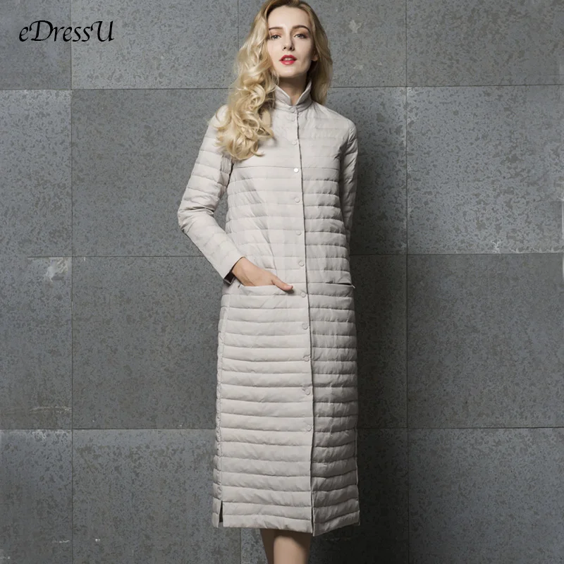 Удлиненное пальто женский длинный серый жакет серая верхняя одежда ультралегкое