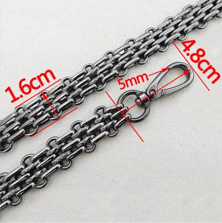 120CM Metal Chain Steel Bag  Replacement  Shoulder Strap for Handbag Purse Handle