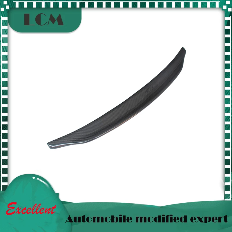 

Заднее крыло для Audi A5 4 Door 2010 2011 2012 2013 2014 2015 2016 из натурального углеродного волокна задний спойлер крышки багажника-глянцевый черный цвет