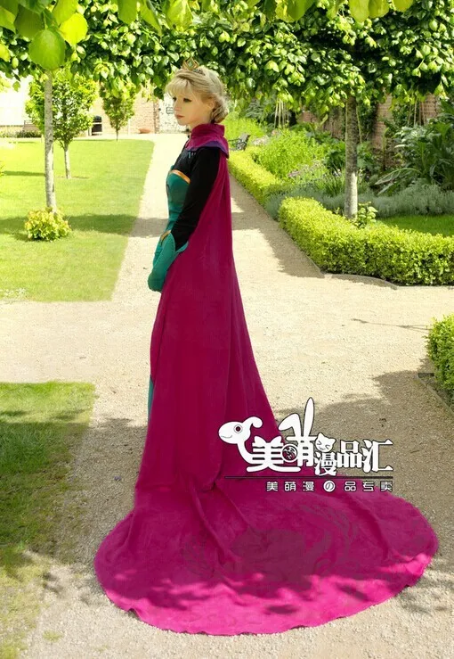 Новинка Костюм Эльзы для взрослых Снежная королева Эльза наряд коронации костюм