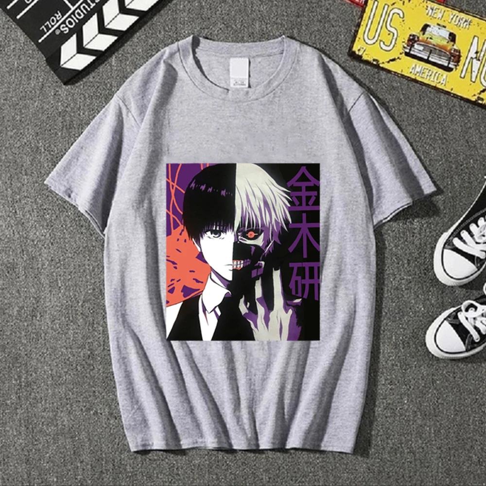 

Tokyo Ghoul Anime Manga T Shirt New Funimation Kaneki Ken Cartoon Nice Loose T-shirt Men Cotton Tee