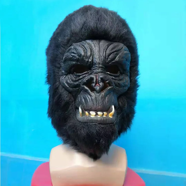 2021 Halloween Hot Sale Cosplay Gorilla Dress Up Headgear Go Out At Night Passers-by Funny Party Costume Props Horror |