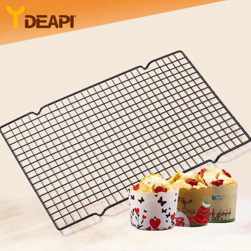 

YDEAPI Stainless Steel Nonstick Cooling Rack Cooling Grid Baking Tray For Biscuit Cookie Pie Bread Cake Baking Rack Hot Sale