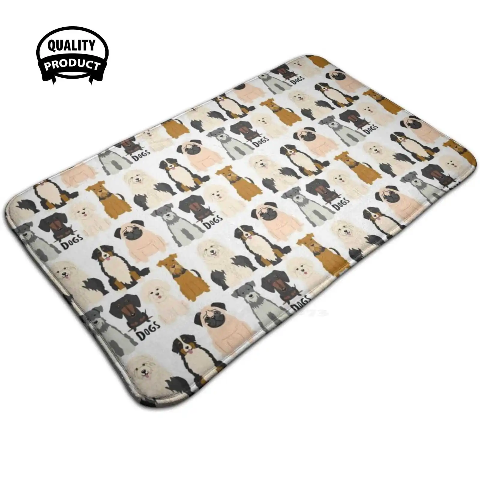 Мягкий домашний Противоскользящий ковер для семьи собак влюбленных мамы папы