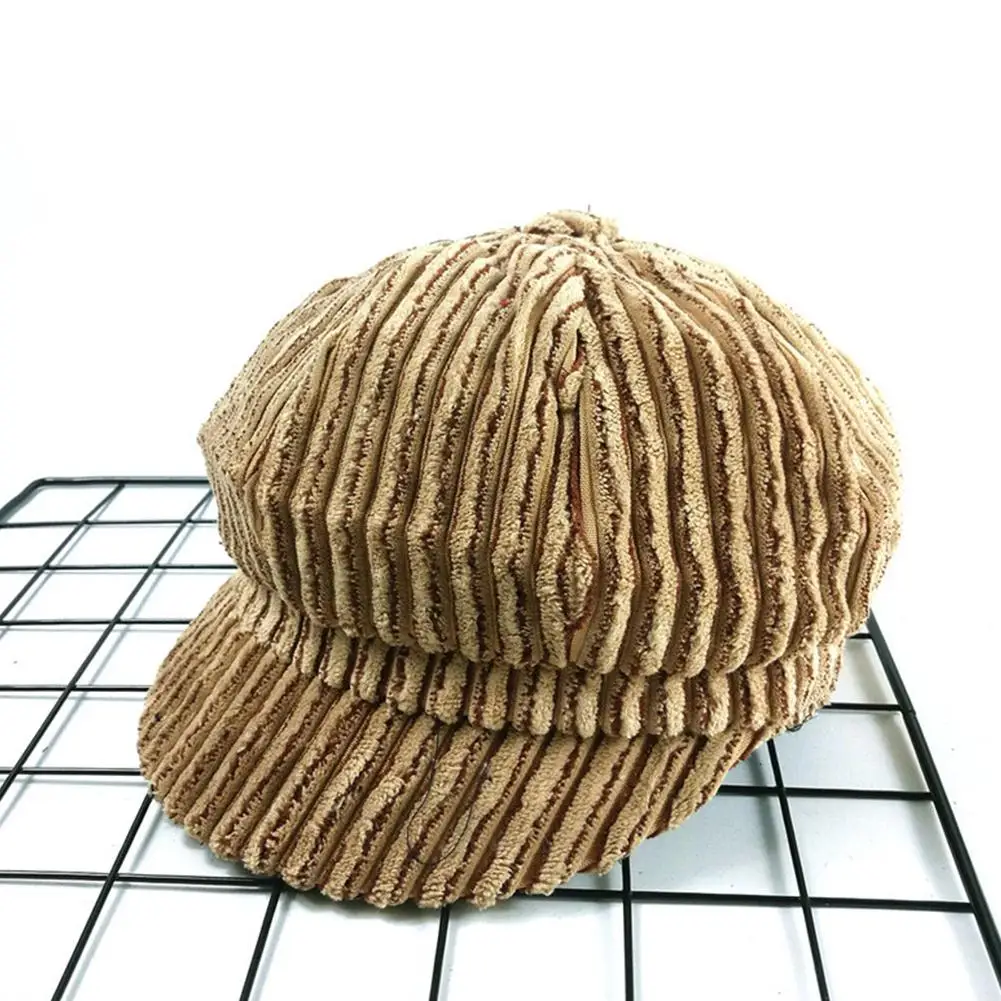 Зимние береты для женщин шерстяные Восьмиугольные женские плоские шапки подарки