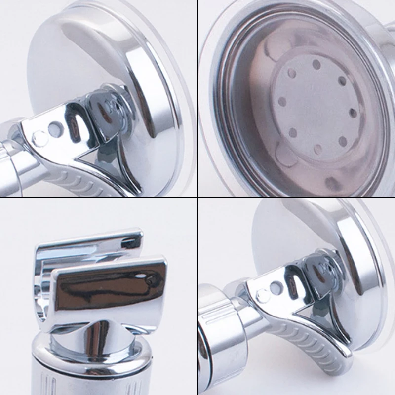 Универсальный регулируемый держатель для душа в ванной комнате с присоской, полной пластина, крепление для штанги головы.