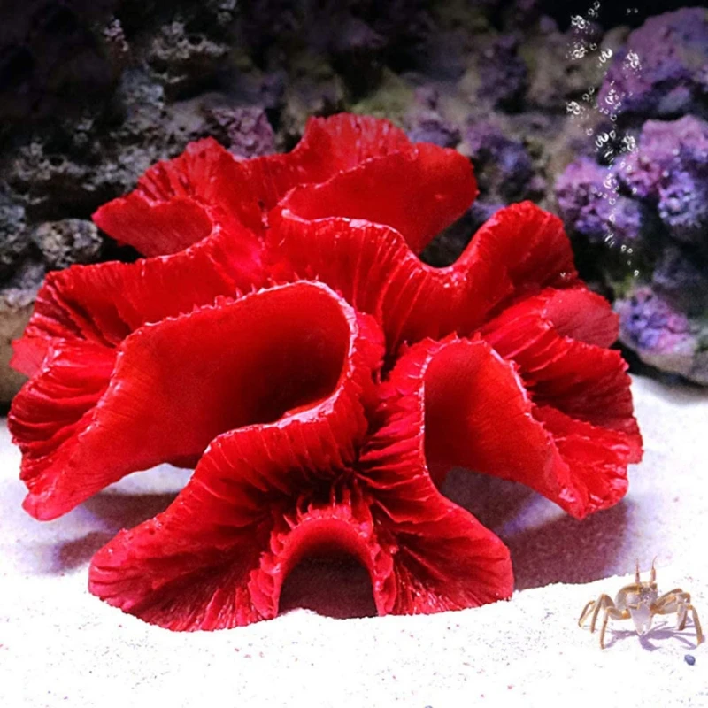 

Aquarium Artificial Resin Coral Sea Plant Ornament Simulation Non Toxic Freshwater and Saltwater Fish Tank Decoration
