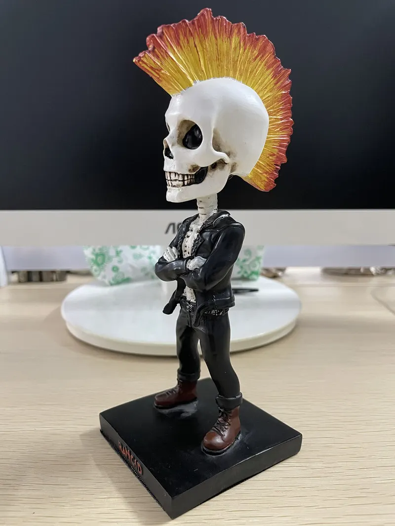 ВИП полимерная Ремесленная Корона Череп Мужская фигурка крутая кожа тряска