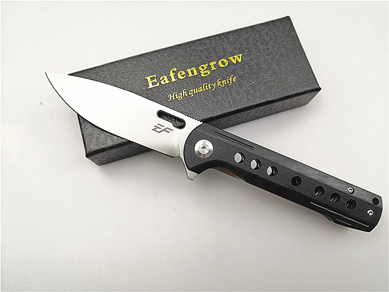 Eafengrow EF910 складной нож G10 Ручка D2 лезвие шарикоподшипник Флиппер Кемпинг/Выживание/открытый/Тактический нож складной EDC инструмент