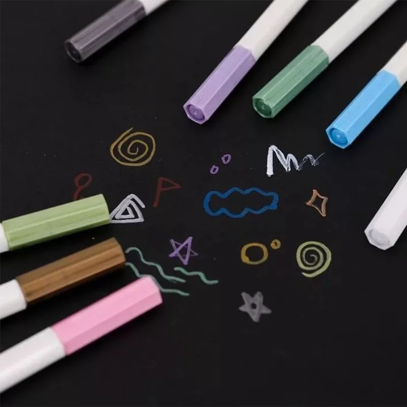 Набор из 60 разноцветных металлических маркеров ручки для раскрашивания взрослых