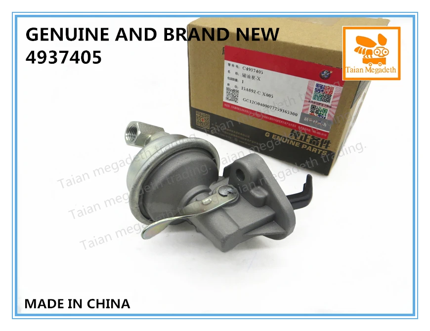 Подлинный и совершенно новый насос для перекачки топлива 1106N-010 4937405 CUMMINS 4BT 6BT