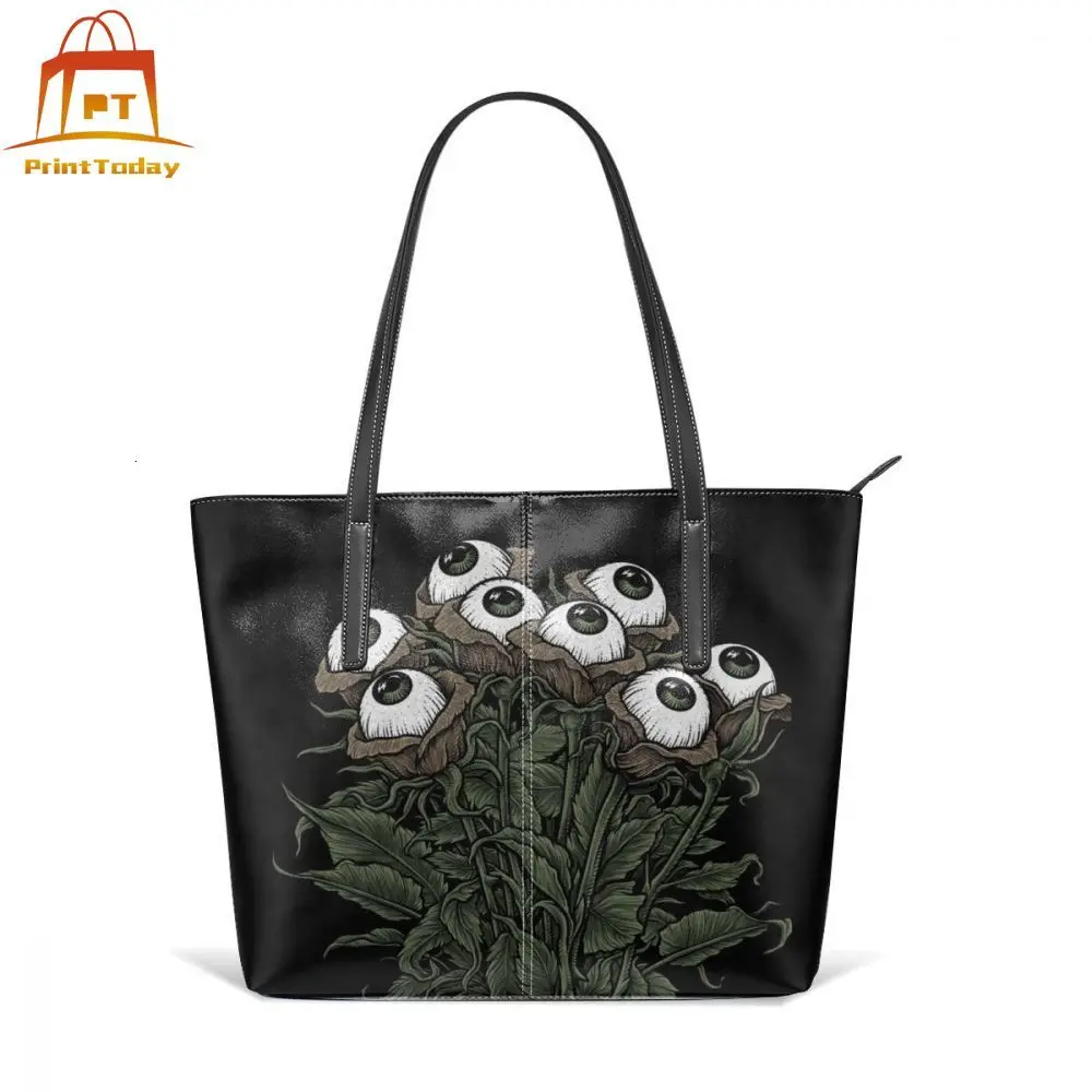 

Monster Eyes Handbag Winya No 123 Top-handle Bags Print Oversized Leather Tote Bag Teen High quality Street Women Handbags