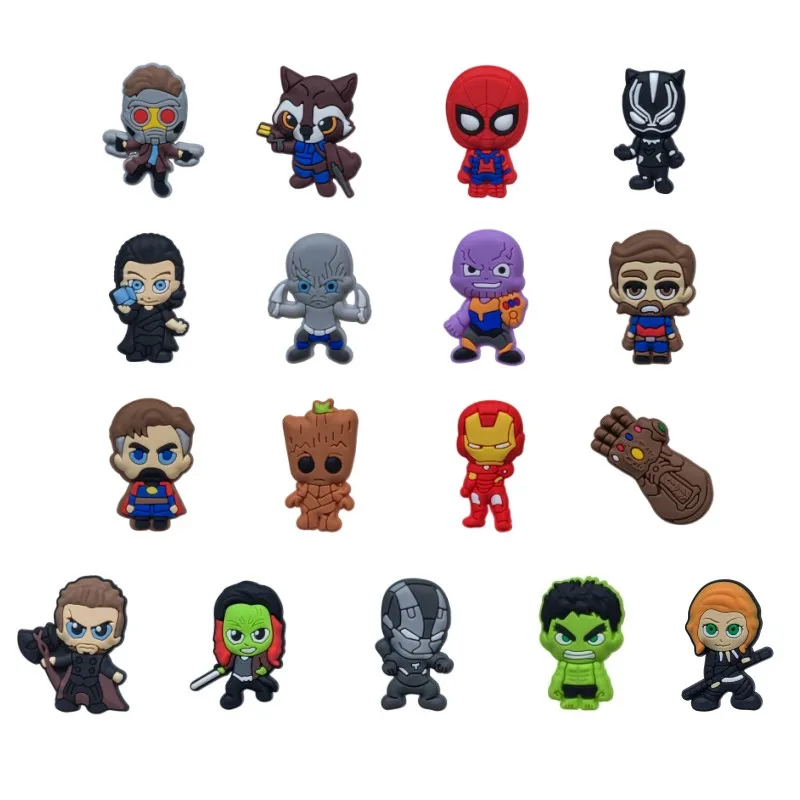 5050 mix18pcs 18 шт./лот Мститель мультфильм ПВХ магниты на холодильник магнитные наклейки супергерой фигурка холодильника магниты детский подарок - Цвет: 5050 mix18pcs