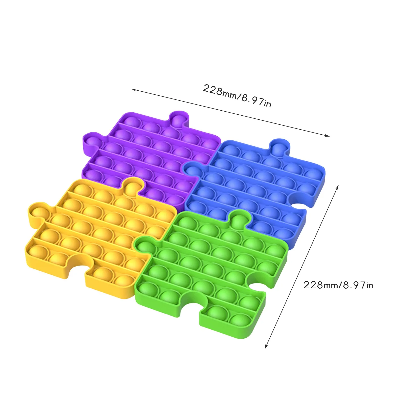 

Fitget Toys Pop-It Game For Adult Kid Push Bubble Fidget Push Bubble Fidget Sensory Toy Autism Special Needs Stress Reliever