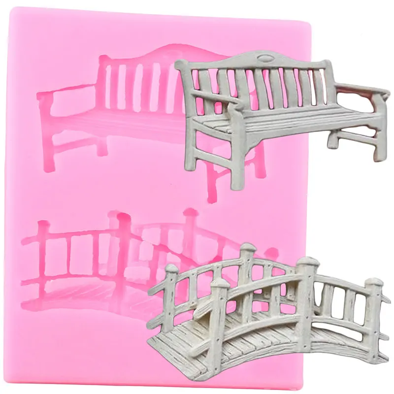 3D ремесло скамейка мост силиконовые формы искусственная глина | Дом и сад
