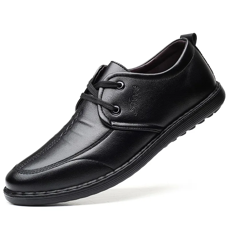 

Men Leather Shoes Slip on Casual Shoes Dress Shoes Brogue Shoes Spring Ankle Boots Vintage Classic Male Casual