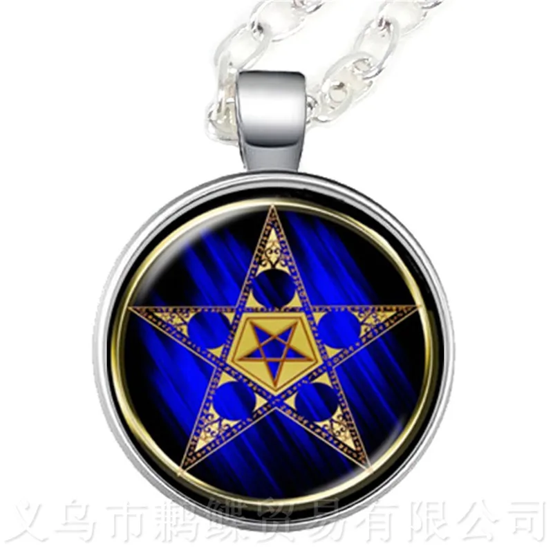 Ожерелье Древо жизни со звездами изображение бижутерия стеклянными кабошонами