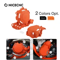 nicecnc ignition clutch cover protector guard kit for ktm excf exc f 250 350 2017 2022 xcfw xcf w 350 20 22 freeride 250 f 19 20