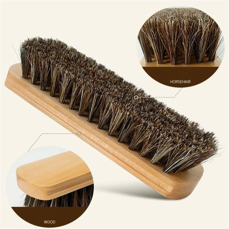 Средство для полировки обуви щетка из натуральной кожи конский волос инструмент