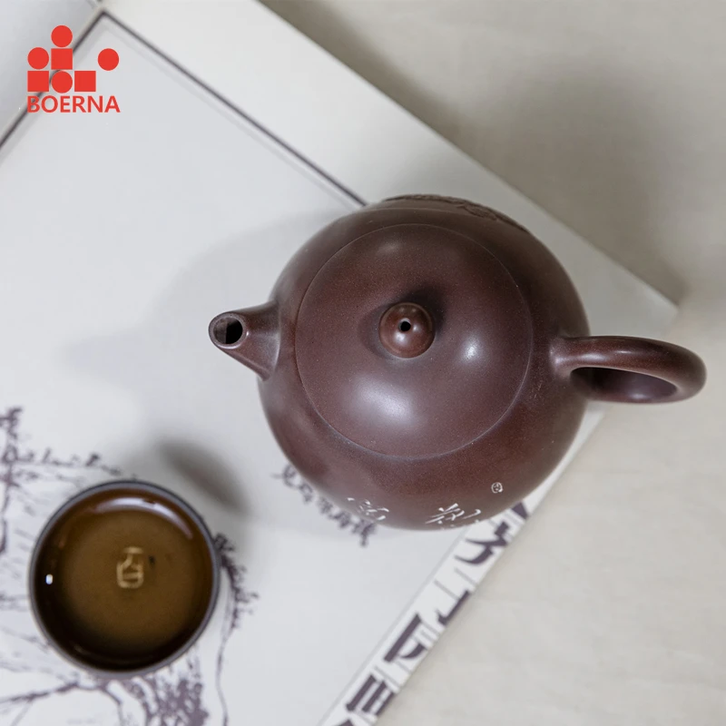 BOERNA Longdan чайник Красота ручной работы с Nixing глины Qinzhou Тао чайный набор из Горячая