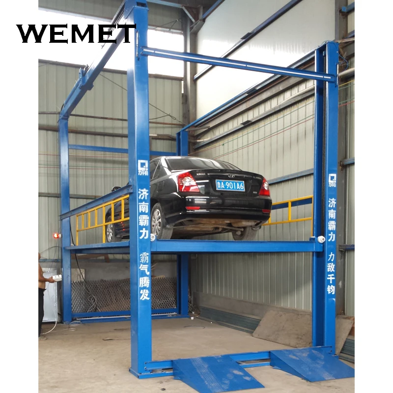 Вертикальный 4-стоечный автомобильный Лифт WEMET гидравлический парковочный