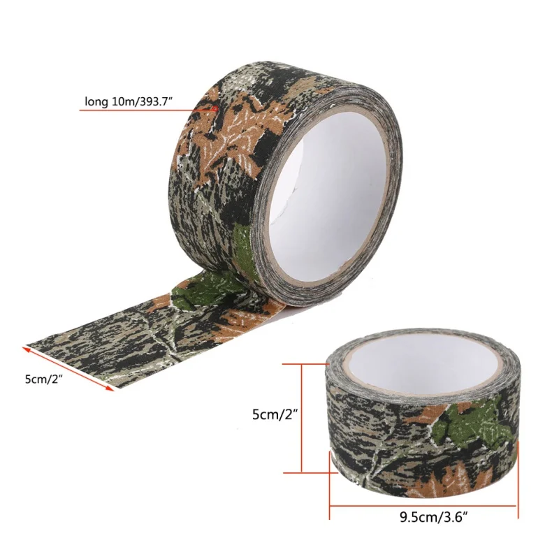 Водонепроницаемая Камуфляжная Лента самоклеящаяся прочная для кемпинга на