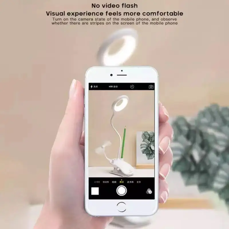 

Xiaomi LED Three-Color Temperature Adjustable Reading Lamp USB Charging Plug-in White Warm Eye Protection Student Table Light