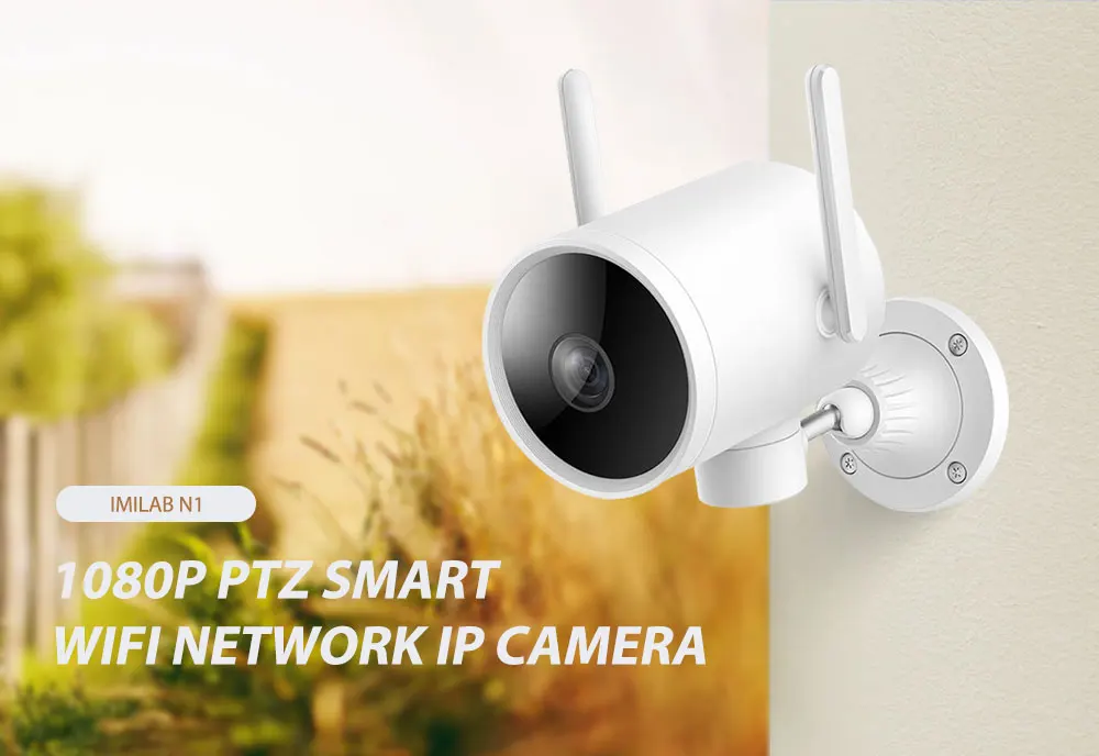 XIAOMI Mijia N1 1080P умная IP камера ИК ночная версия IP66 Водонепроницаемая 270 ° PTZ WiFi наружная камера безопасности Поддержка Mi Home APP