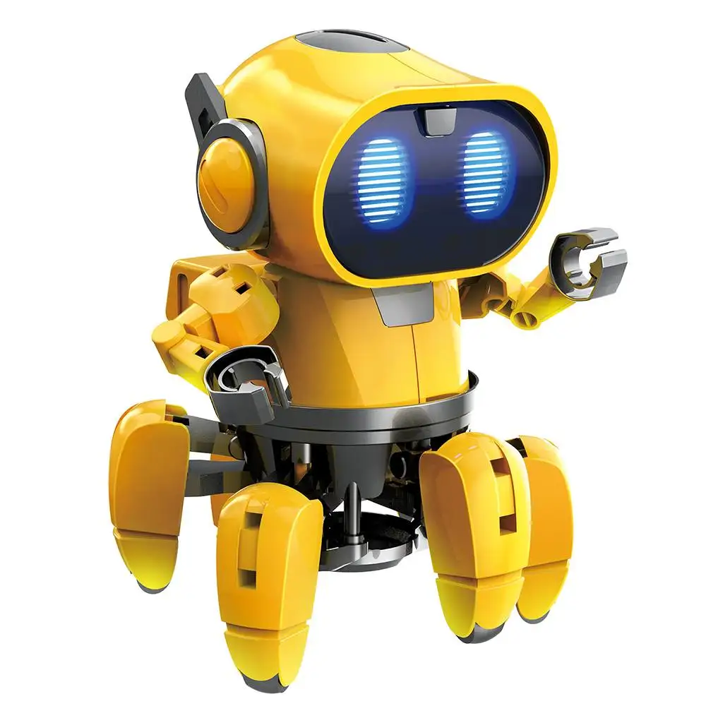 RC робот DIY Pro'sKit GE 893 паровой AI умный инфракрасный Evades Bonds Walking для детских