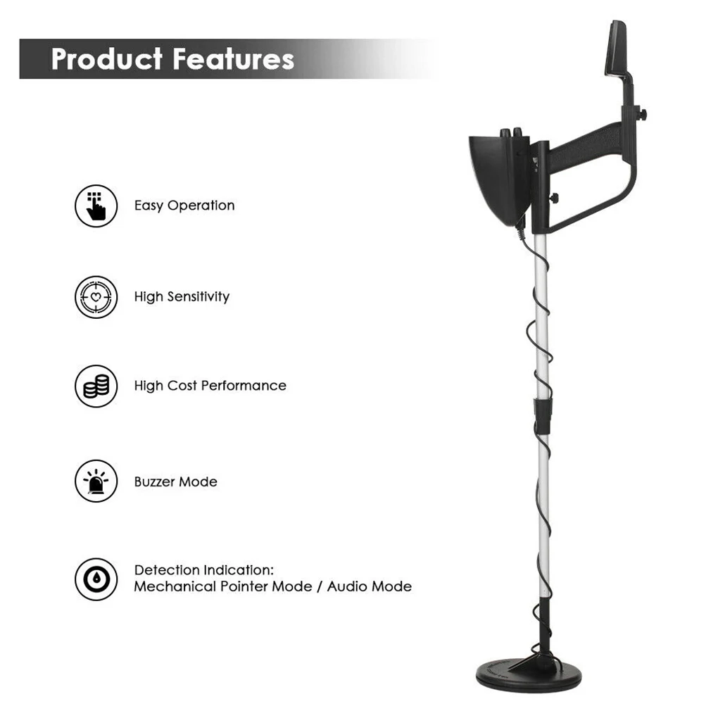 

MD-4030 Adjustable Underwater Metal Detector Underground Professional Gold Detector Treasure Hunter Finder Detecting Waterproof