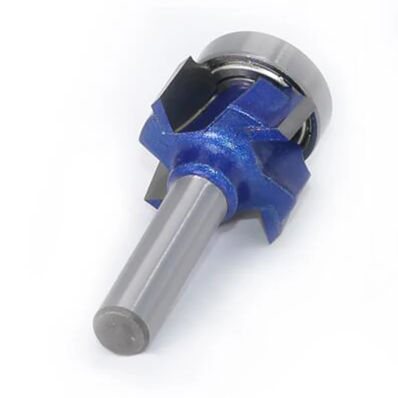 

8mm Shank Woodworking Milling Cutter R1mm R2mm Rm Trimming Knife Edge Trimmer 4 Teeth Wood Router Bit 3Pcs